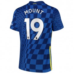 Camisola Chelsea Mason Mount 19 Equipamento Primeiro 2021-2022 Manga Curta